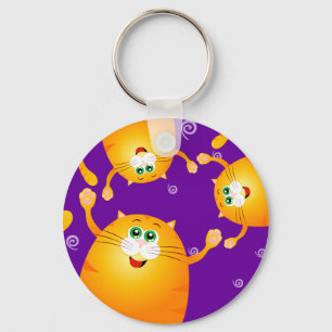 Funny cats, keychain