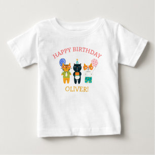 Funny Cats Kitty Birthday Guest of Honour T-Shirt