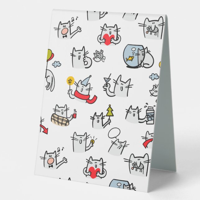 Funny cats, milk and magic. (Front)