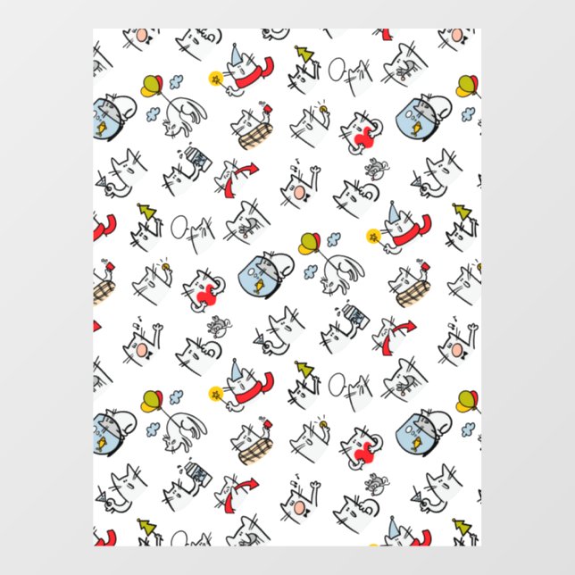 Funny cats, milk and magic. (Sheet)