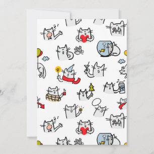 Funny cats, milk and magic. announcement