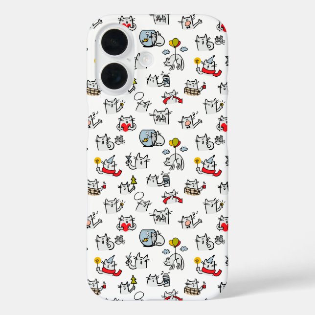 Funny cats, milk and magic. Case-Mate iPhone case (Back)