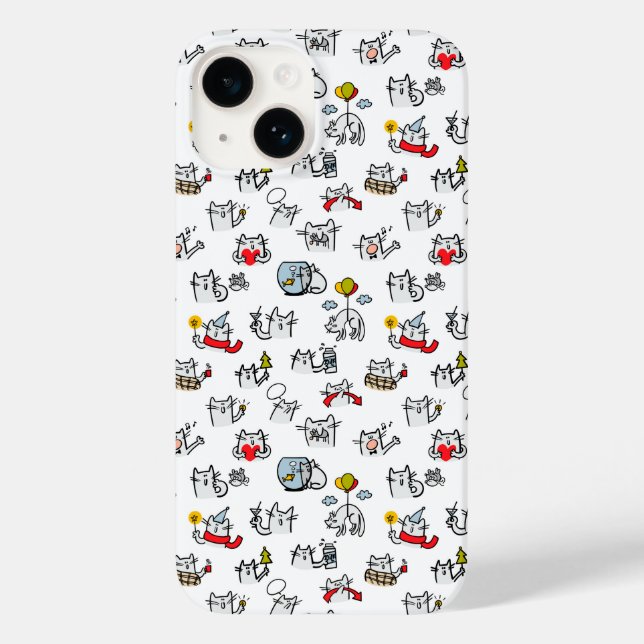 Funny cats, milk and magic. Case-Mate iPhone case (Back)