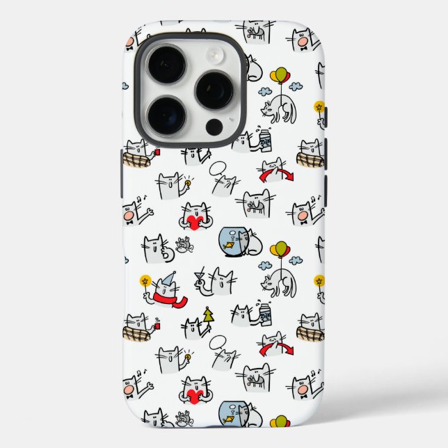 Funny cats, milk and magic. Case-Mate iPhone case (Back)
