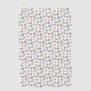 Funny cats, milk and magic. golf towel