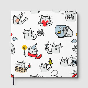 Funny cats, milk and magic. guest book