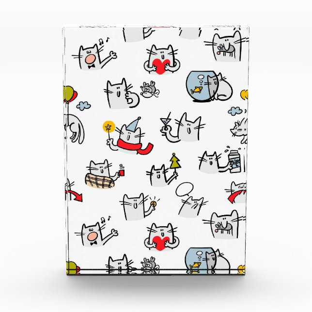 Funny cats, milk and magic. photo block (Front)