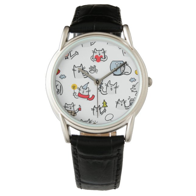 Funny cats, milk and magic. watch (Front)