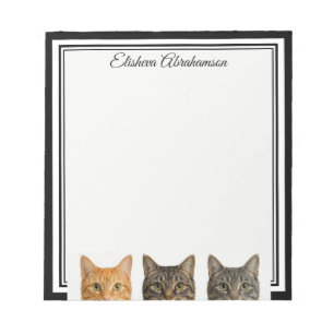 Funny Cats Peeking Note Pad