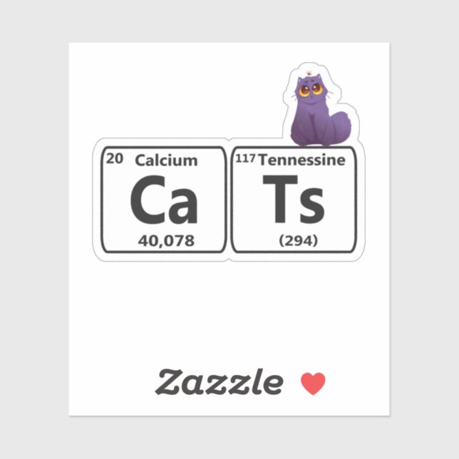 Funny Cats Periodic Table Elements Funny Science T (Sheet)