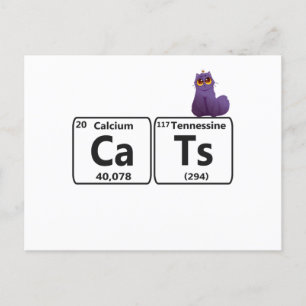 Funny Cats Periodic Table Elements Funny Science T Postcard