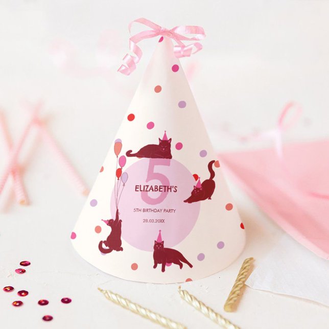 Funny Cats Purrfect Birthday Party Hat (Creator Uploaded)