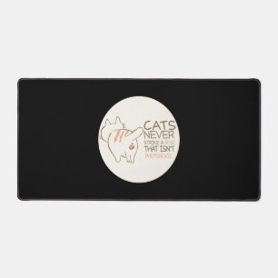 Funny cats quote funny cat quotes funny cat meme desk mat