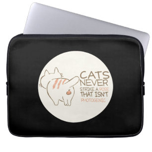Funny cats quote funny cat quotes funny cat meme laptop sleeve