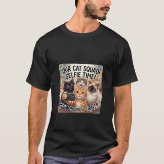 Funny Cats Taking a Selfie T-Shirt