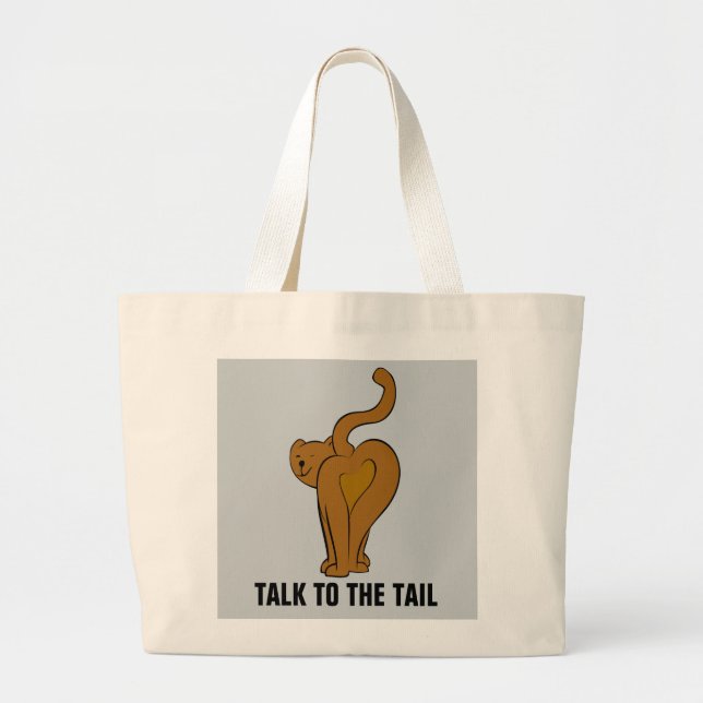 Funny cats, Talk to the tail, Tote Bag (Front)