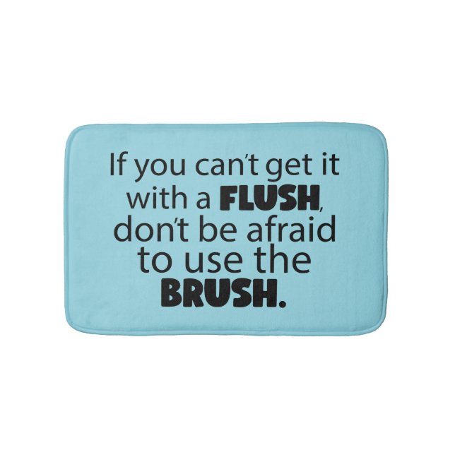 Funny caution kids bathroom  bath mat (Front)