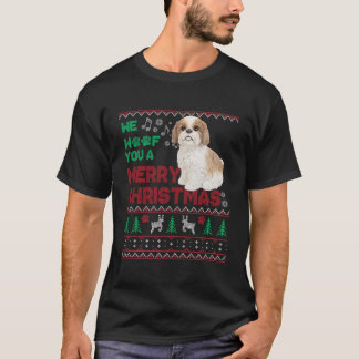 Funny Cavachon Lover Ugly Christmas Dog Lover Xmas T-Shirt