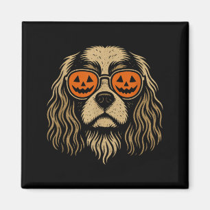 Funny Cavalier King Charles Spaniel Halloween with Magnet