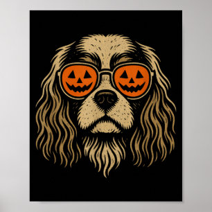 Funny Cavalier King Charles Spaniel Halloween with Poster