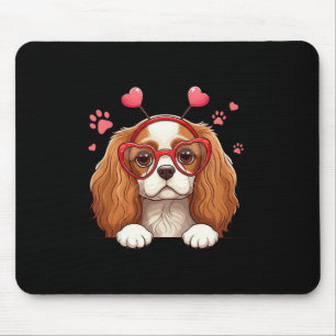 Funny Cavalier King Charles Spaniel Heart Headnd V Mouse Pad