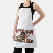 Funny Cavewoman Super Mum Multi Tasking Retro