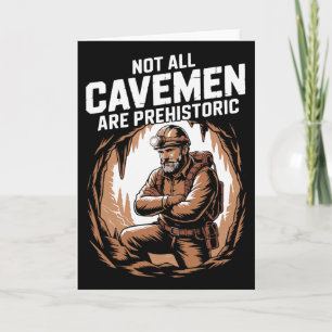 Funny Caving Spelunking Potholing Climbing Rescue  Card