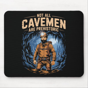Funny Caving Spelunking Potholing Climbing Rescue Mouse Pad