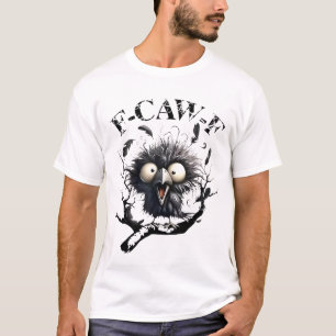 Funny Caw Shirt Black Crow Black Bird Funny Crow H