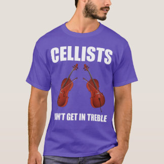 Funny Cello Design For Men Women Music Lover Music T-Shirt