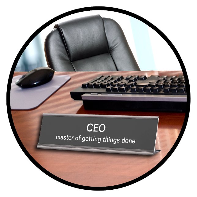 Funny CEO Desk Name Plates (Creator Uploaded)