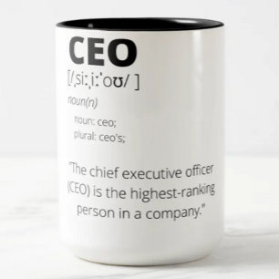 Funny CEO gift mug for men and women