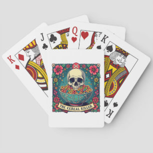 Funny Cereal Killer Family Cereal Lovers Playing Cards