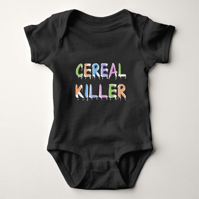 Funny | Cereal Killer Pun Baby Bodysuit (Front)