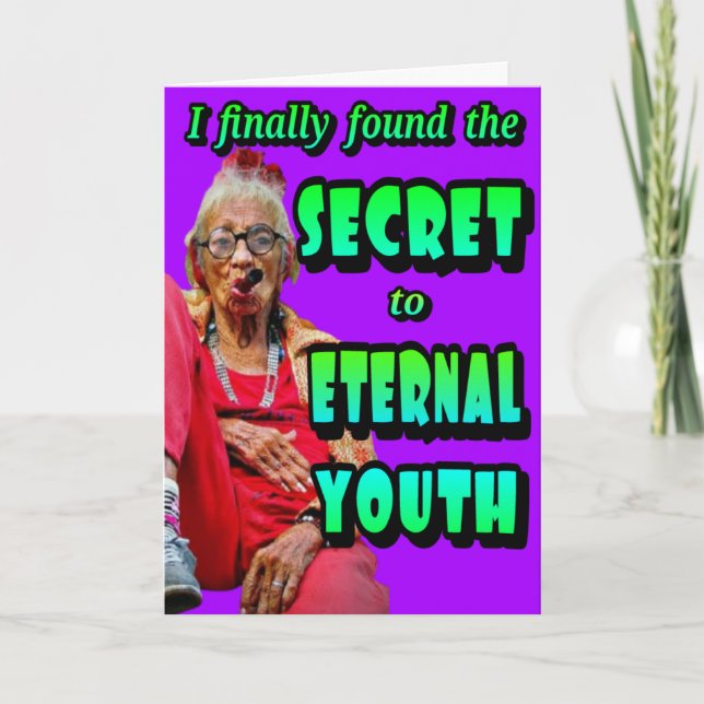 FUNNY "Certain Age" BIRTHDAY CARD (Front)