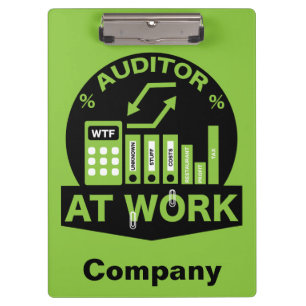 Funny Certified Auditor Gift Clipboard