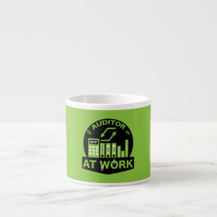 Funny Certified Auditor Gift Espresso Cup