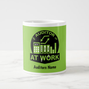 Funny Certified Auditor Gift  Large Coffee Mug
