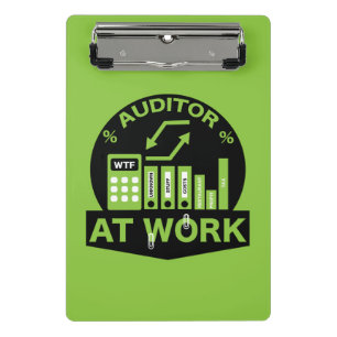 Funny Certified Auditor Gift Mini Clipboard