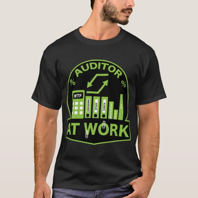 Funny Certified Auditor Gift T-Shirt (Front)