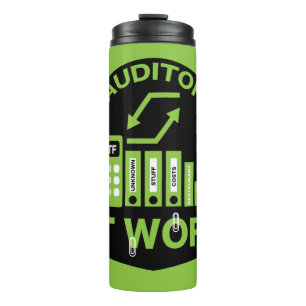 Funny Certified Auditor Gift Thermal Tumbler