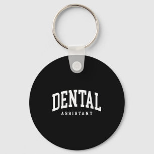 Funny certified dental assistant dental hygienist key ring