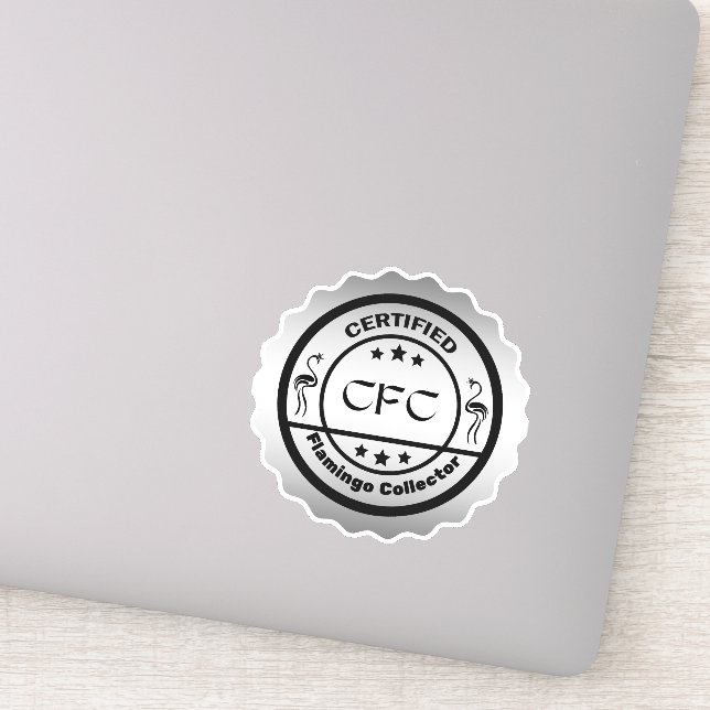 Funny Certified Flamingo Collector Black & Silver (Detail)