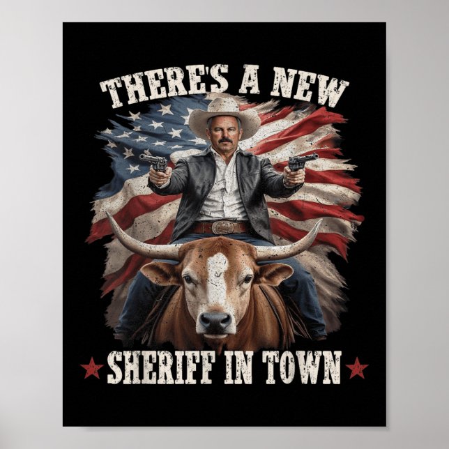 Funny Chad Bianco Cowboy Bianco For California Gov Poster (Front)
