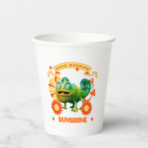 Funny Chameleon Good Morning Sunshine Paper Cups