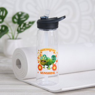 Funny Chameleon Good Morning Sunshine Water Bottle