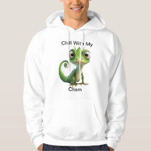 Funny Chameleon Pocket Hoodie – Cute Reptile Lover