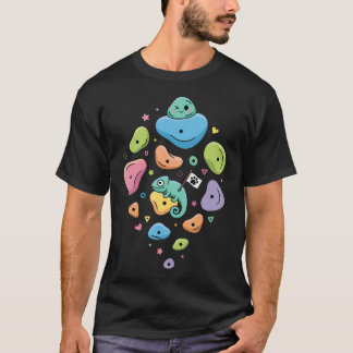 Funny Chameleon Rock Climbing Bouldering T-Shirt