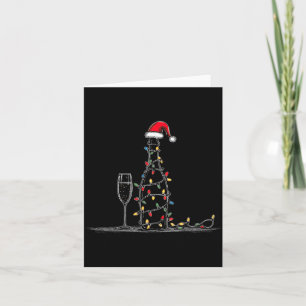 Funny Champagne Christmas Graphics Lights Lover Dr Card