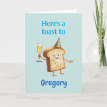 Funny Champagne Toast Character for Men, Bubbly